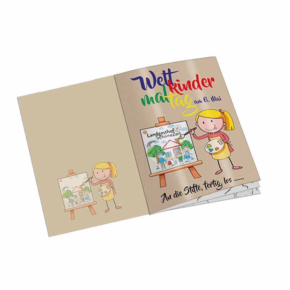 Malbuch / Mal-Set A6 - Bus - Malbuch mit individueller